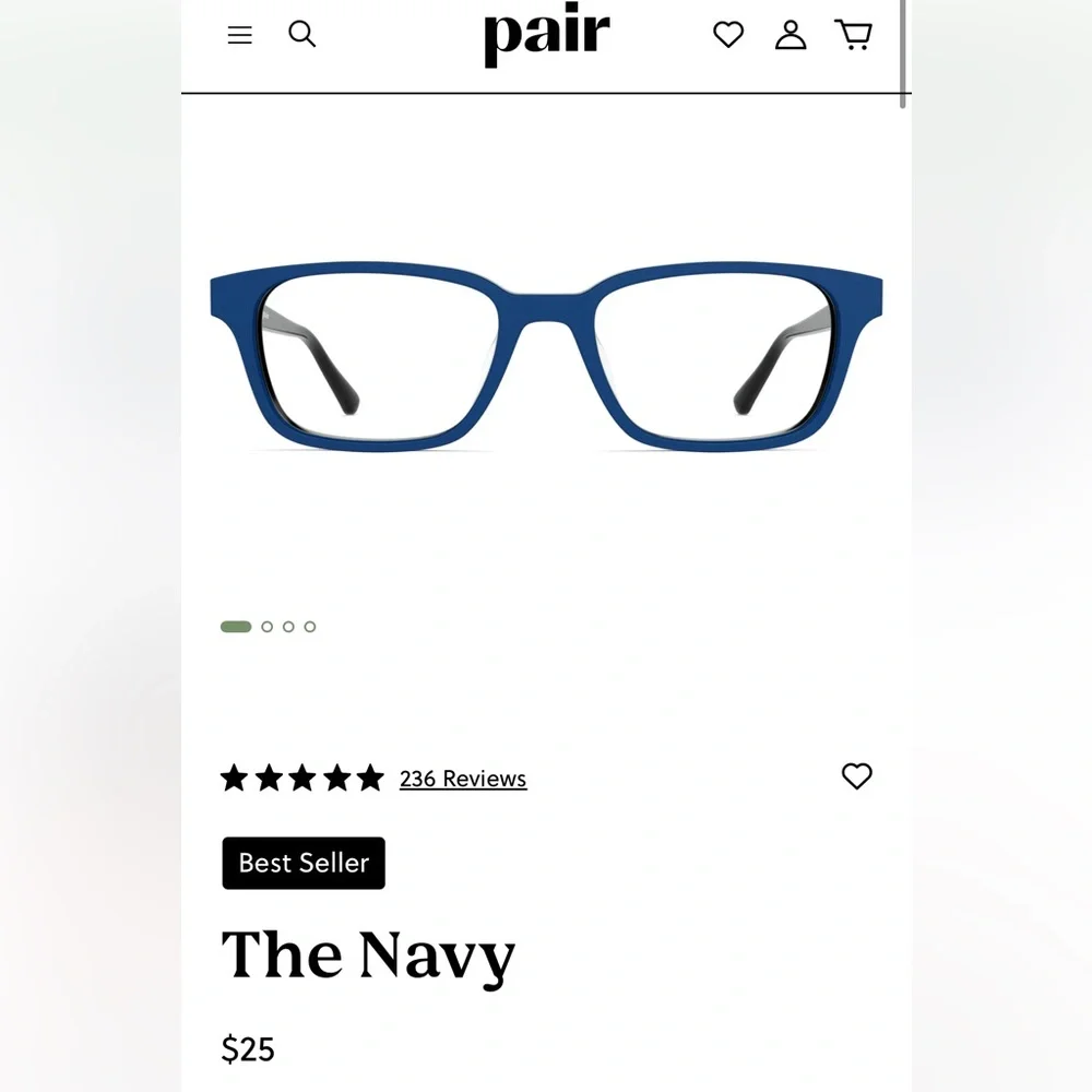 Pair Eyewear Toppers for The Finley Frame – Navy & Ombre Gray (Set of 2)